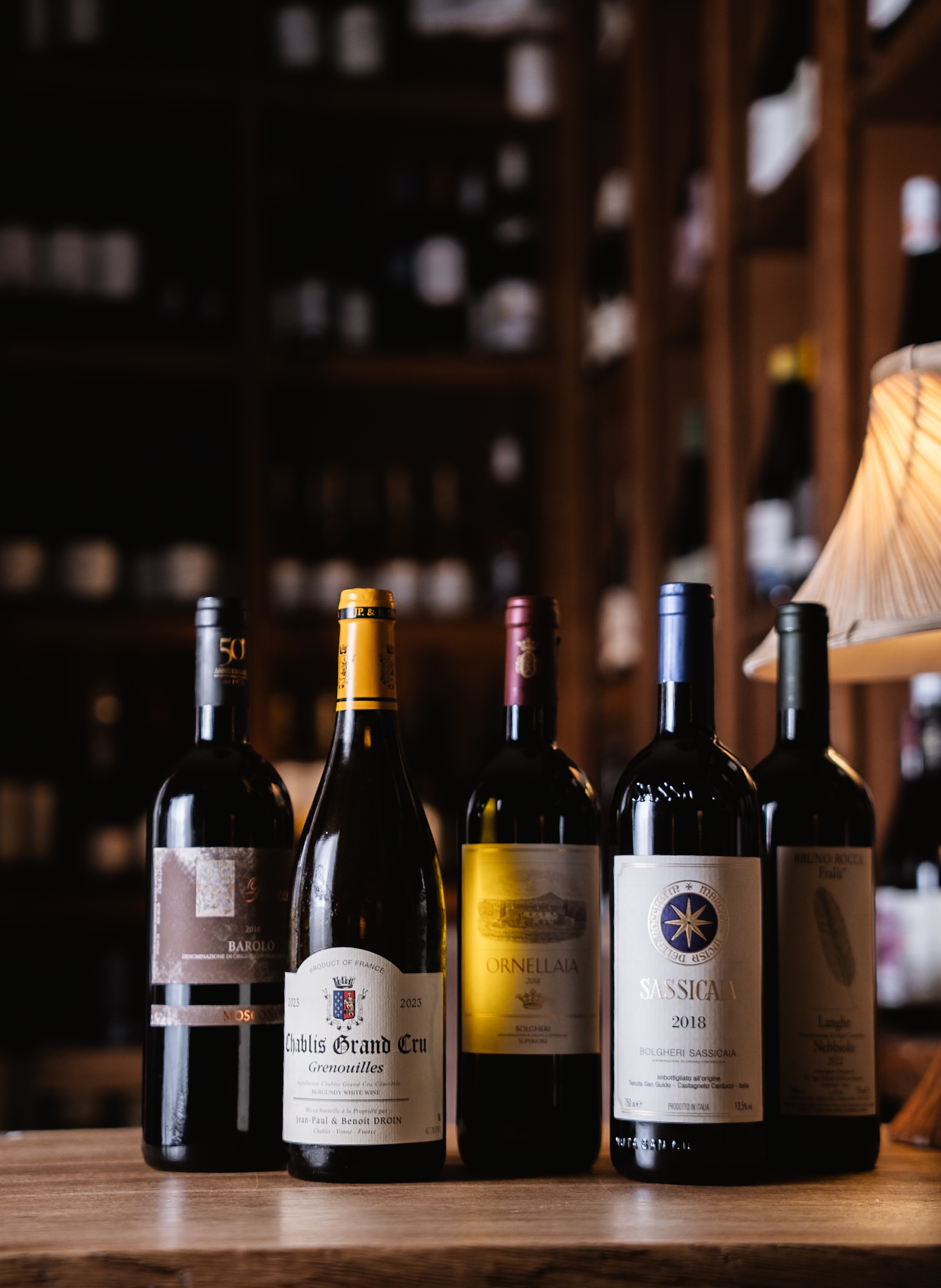 Wine collection at Gufman & Matyaš